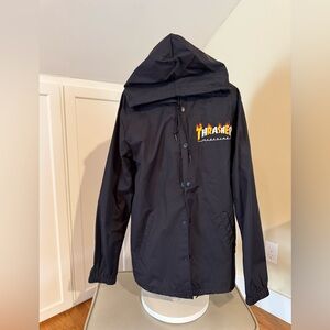 ❌SOLD❌ Thrasher Black Hooded Lightweight Jacket, size small